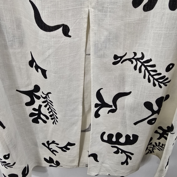 Anthropologie SET Paper Heart Strapless Tube Maxi Dress And Camp Shirt Linen L - Picture 8 of 16